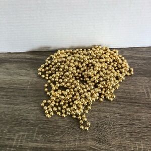 Vtg Gold Beaded Tree Garland